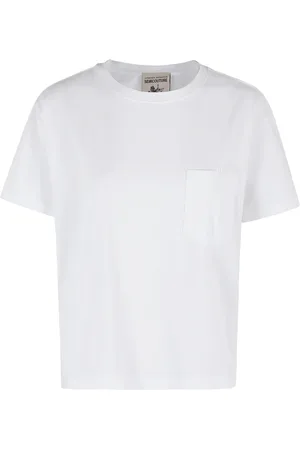 SEMICOUTURE Top, Dame, Hvid, L, Elegant Marina Kjole til Kvinder
