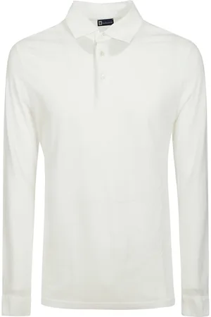 hindustrie Top, Herre, Hvid, M, Bomuld, Hvid Bomuldspolo med 3 Knapper