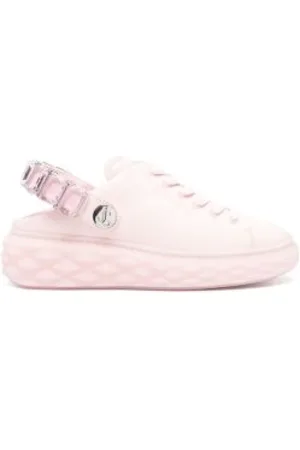 Jimmy Choo Sko, Dame, Lyserød, 36 EU, Læder, Diamond Maxi Sneakers