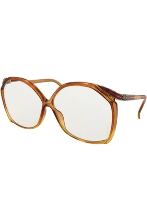 Dior Pre-owned, Dame, Brun, ONE SIZE, Tyl, Pre-owned Plast solbriller