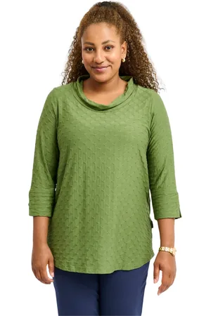 Pont Neuf Bluser & Skjorter, Dame, Grøn, 2XL, Uld, Steffi Bluse Skovgrøn