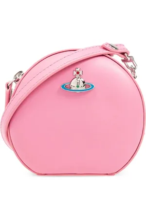 Vivienne Westwood Taske, Dame, Lyserød, ONE SIZE, Uld, Mini Round Crossbody Taske