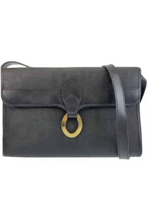 Dior Pre-owned, Dame, Sort, ONE SIZE, Uld, Pre-owned Canvas dior-tasker