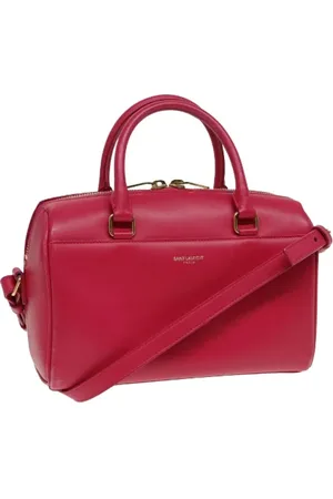 Saint Laurent Pre-owned, Dame, Rød, ONE SIZE, Tyl, Pre-owned Laeder hndtasker