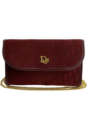 Dior Pre-owned, Dame, Rød, ONE SIZE, Uld, Pre-owned Canvas dior-tasker