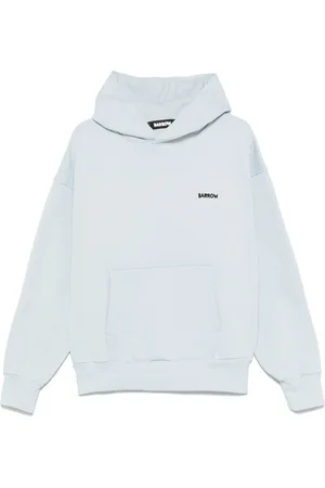 BARROW Sweathshirts & Hoodies, Herre, Blå, S, Bomuld, Blå Hoodie med Print