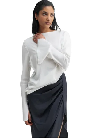 Ahlvar Gallery Bluser & Skjorter, Dame, Hvid, XL, Lola silkebluse