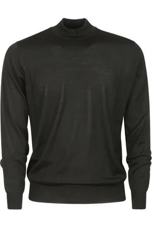 hindustrie Strik, Herre, Sort, L, Uld, Merino Turtleneck Sweater