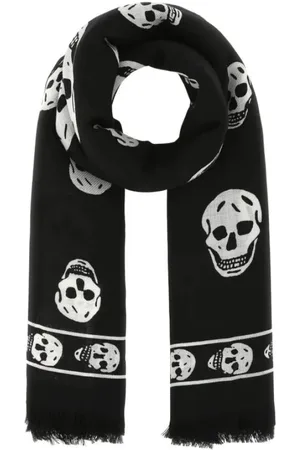 Alexander McQueen Tilbehør, Dame, Flerfarvet, ONE SIZE, Uld, Scarf Foulard