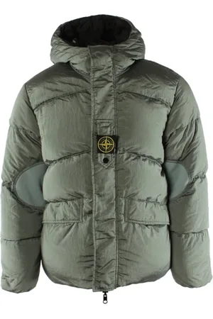 Stone Island Jakke, Herre, Grøn, S, Uld, Reversibel Grøn/Sort Jakke