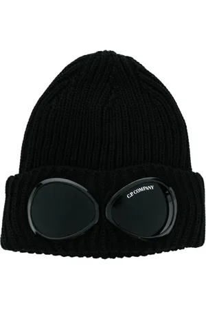 C.P. Company Tilbehør, Herre, Sort, ONE SIZE, Uld, Goggle Beanie