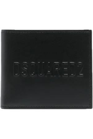 Dsquared2 Tilbehør, Herre, Sort, ONE SIZE, Uld, To-foldet pung med kortslots