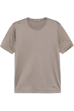 corneliani Top, Herre, , 3XL, Bomuld, Broderet Bomuld T-shirt Lavet i Italien