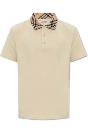 Burberry Top, Herre, , L, Bomuld, Polo med ternet krave