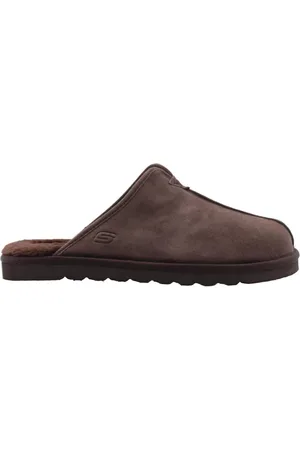 Skechers Sko, Herre, Brun, 41 EU, Uld, Riley Slipper