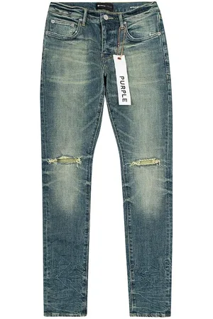Purple Brand Jeans, Herre, Blå, W30, Bomuld, P002 Dirty Indigo Blowout