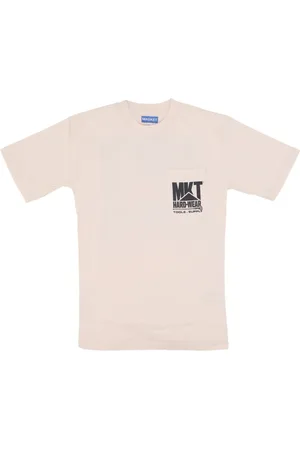 MARKET Top, Herre, , L, Bomuld, Sand Pocket Tee Kortærmet T-shirt