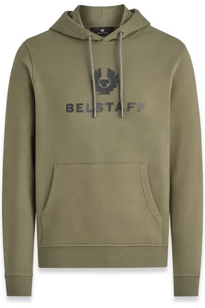 Belstaff Sweathshirts & Hoodies, Herre, Grøn, 2XL, Bomuld, Signature Hoodie