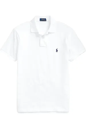 Ralph Lauren Top, Herre, Hvid, 2XL, Uld, Stilful T-shirt