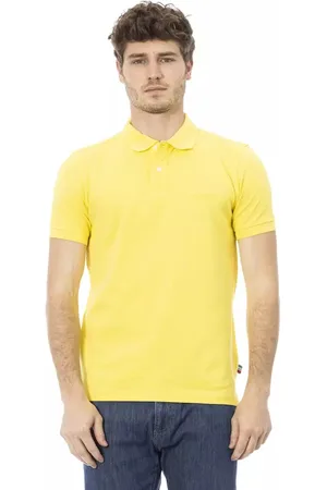 BALDININI Top, Herre, Gul, 2XL, Bomuld, Gul Bomuldspolo til Mnd