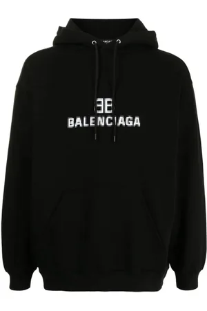 Balenciaga Sweathshirts & Hoodies, Herre, Sort, XS, Bomuld, Pullover Hoodie