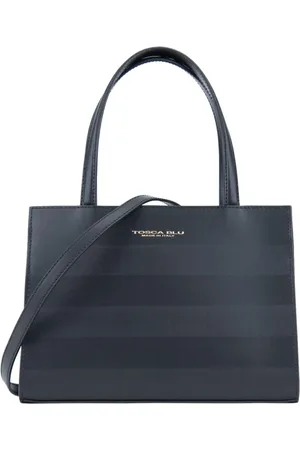 Tosca Blu Taske, Dame, Sort, ONE SIZE, Uld, Kvinders Skuldertaske Magnetisk Knap Lynlås