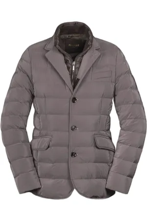 MOORER Jakke, Herre, Brun, 4XL, Polyester, Fjerbetrukket Boudin-quiltet Jakke