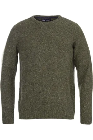 Barbour Strik, Herre, Grøn, 2XL, Uld, Shetland Uld Rundhals Trøje