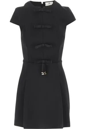 Elisabetta Franchi Kjole, Dame, Sort, S, Uld, Stilful Sort Kjole