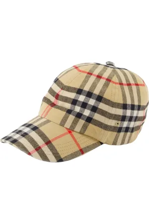 Burberry Tilbehør, unisex, , S, Bomuld, Ternet Snapback Cap i Vintage Stil