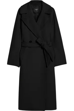 Max Mara Frakke, Dame, Sort, 3XS, Uld, Uldig Frakke i Uldblanding