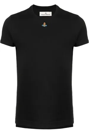 Vivienne Westwood Top, Herre, Sort, S, Bomuld, Sort Orb Logo T-shirts og Polos