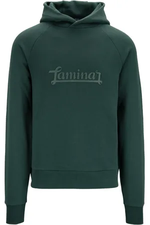 HERNO Sweathshirts & Hoodies, Herre, Grøn, 2XL, Bomuld, Herre hættetrøje med silikone logo