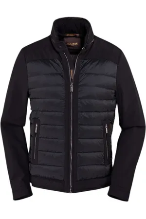 MOORER Jakke, Herre, Blå, M, Tyl, Vandafvisende Biker-Style Blouson
