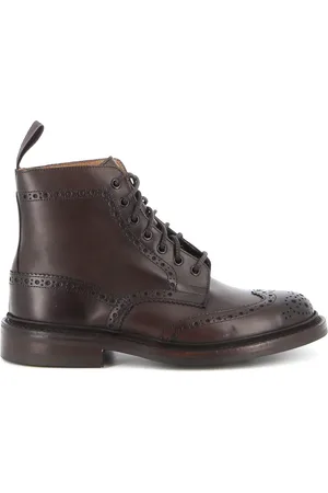 TRICKERS Sko, Herre, Brun, 39 1/2 EU, Læder, Brun læder Brogue ankelstøvler