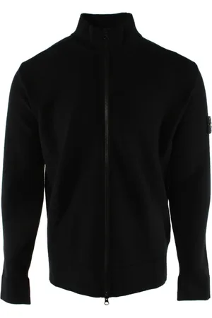 Stone Island Sweathshirts & Hoodies, Herre, Sort, M, Uld, Zip-through Vest