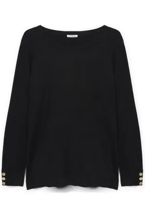 Fiorella rubino Strik, Dame, Sort, S, Pullover med Lenzing™ Ecovero™ Viskose