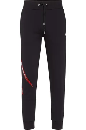 Philipp Plein Bukser, Herre, Sort, XL, Bomuld, Joggingbukser