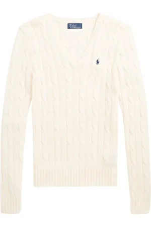 Ralph Lauren Strik, Dame, , XL, Bomuld, Kimberly V-hals striktrøje