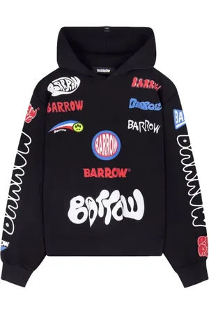 BARROW Sweathshirts & Hoodies, Herre, Sort, M, Hættetrøje med tekstprint