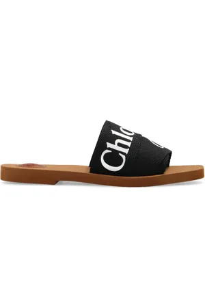 Chloé Sko, Dame, Sort, 35 EU, Uld, Woody Flat Mules