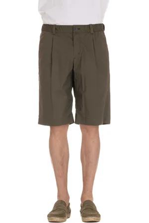 HERNO Shorts, Herre, Grøn, M, Bomuld, Grønne Superlette Bermuda Shorts i Bomuld