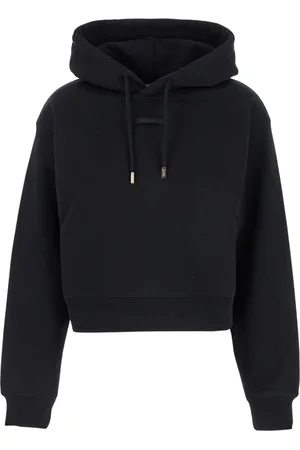 Jacquemus Sweathshirts & Hoodies, Dame, Sort, XS, Bomuld, Hættetrøje med Logopatch