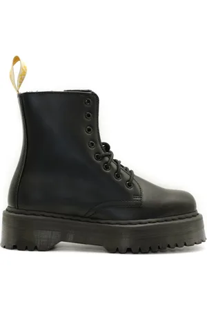 Dr. Martens Sko, Dame, Sort, 41 EU, Uld, Vegan Jadon II Mono Platform Støvler