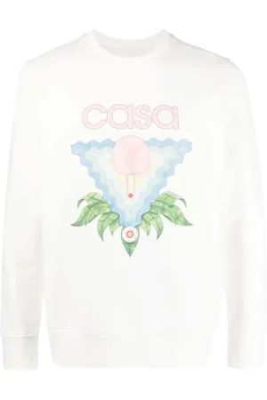 Casablanca Sweathshirts & Hoodies, Herre, Hvid, XS, Bomuld, Memphis Icon Sweatshirt