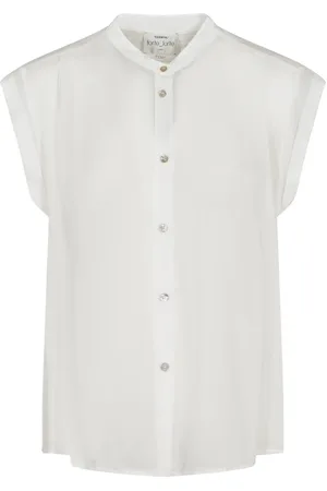 FORTE FORTE Bluser & Skjorter, Dame, Hvid, M, Bomuld, Hvid Top Elegant Stil