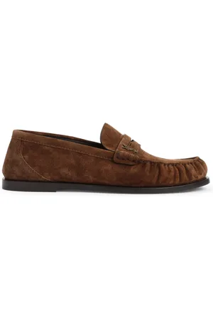 Saint Laurent Sko, Dame, Brun, 39 EU, Suede, Klassisk Loafer Sko