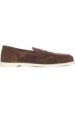 JOHN LOBB Sko, Herre, Brun, 42 2/3 EU, Uld, Flade Sko Brun Ruskind Rund Tå