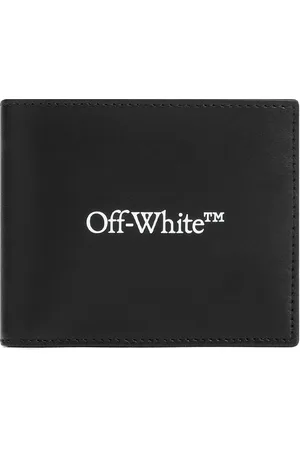 OFF-WHITE Tilbehør, Herre, Sort, ONE SIZE, Læder, Bookish Læderpung med To Fold