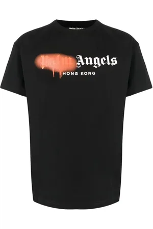 Palm Angels Top, Herre, Sort, M, Bomuld, T-shirt med korte ærmer
